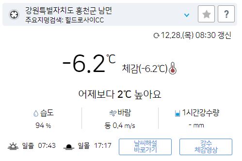 위 그림은 사진 입니다. 아래 본문 내용에서 날씨 상황을 정확히 알 수 있습니다.